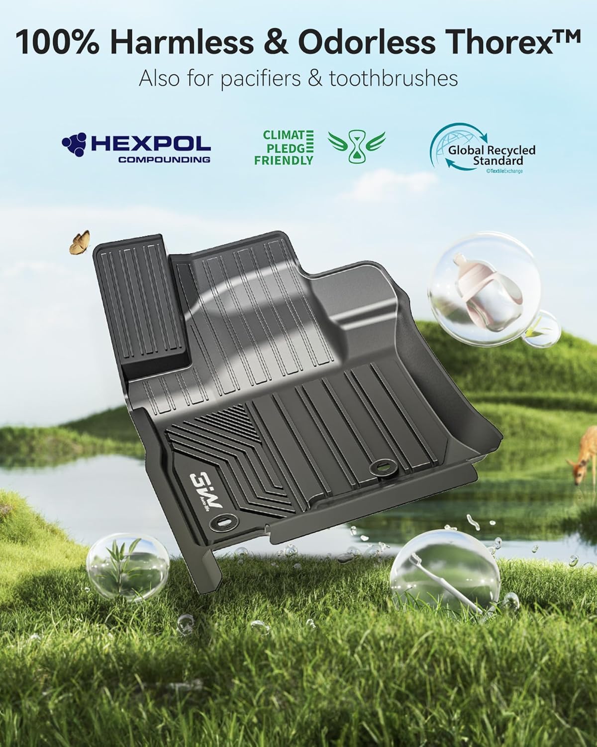 Thumbnail 6 de 3W Floor Mats GX460 7-Seat 2014-2023