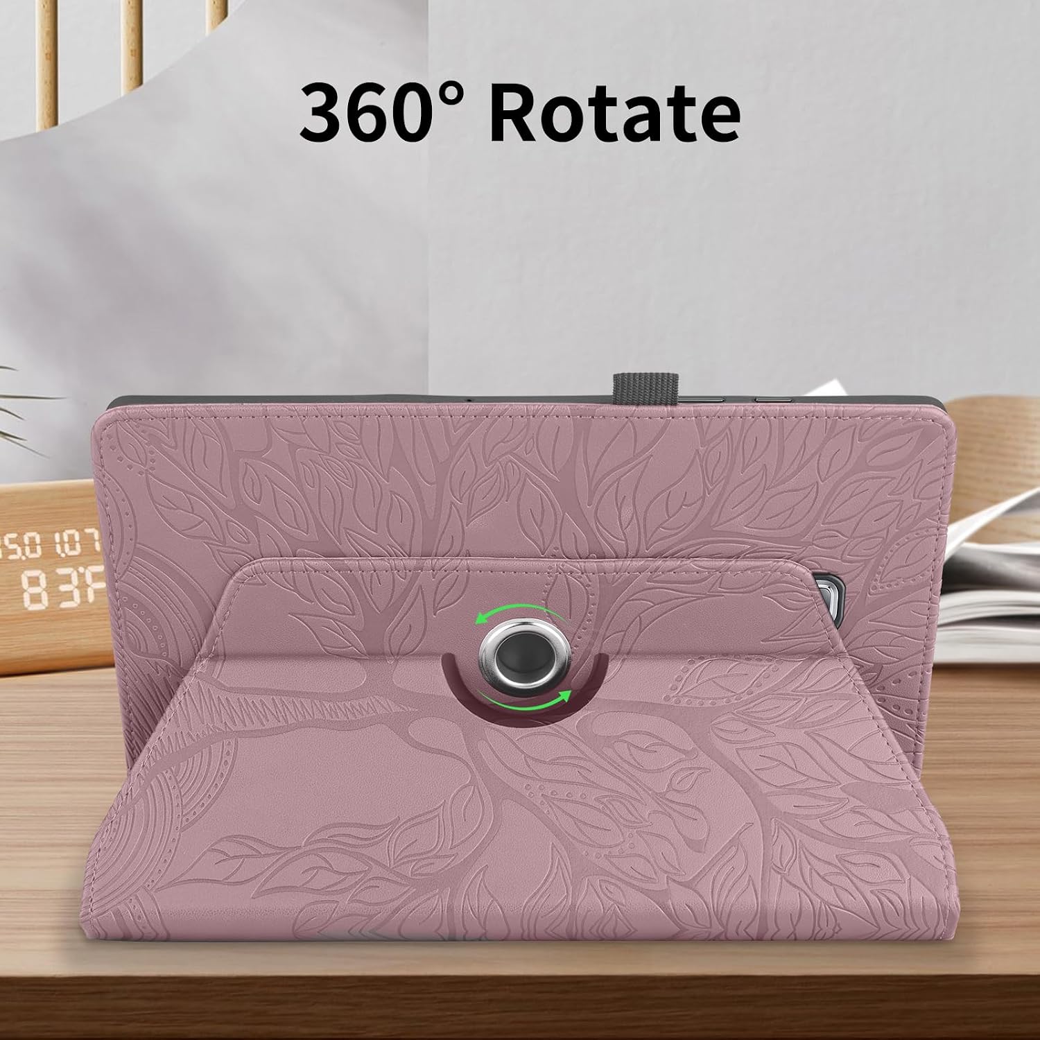 Thumbnail 1 de Hülle für Samsung Galaxy Tab A6 10.1 Zoll (2016) SM-T580/T585 – Premium PU-Leder Schutzhülle mit 360° Drehung und Standfunktion (Rosa)