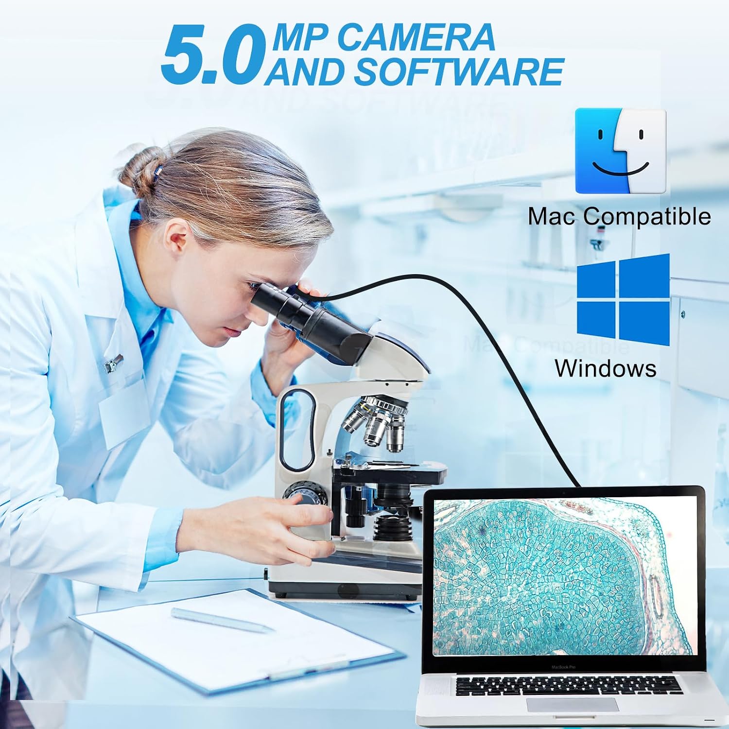Thumbnail 4 de Swift SW350B Binocular Compound Microscope