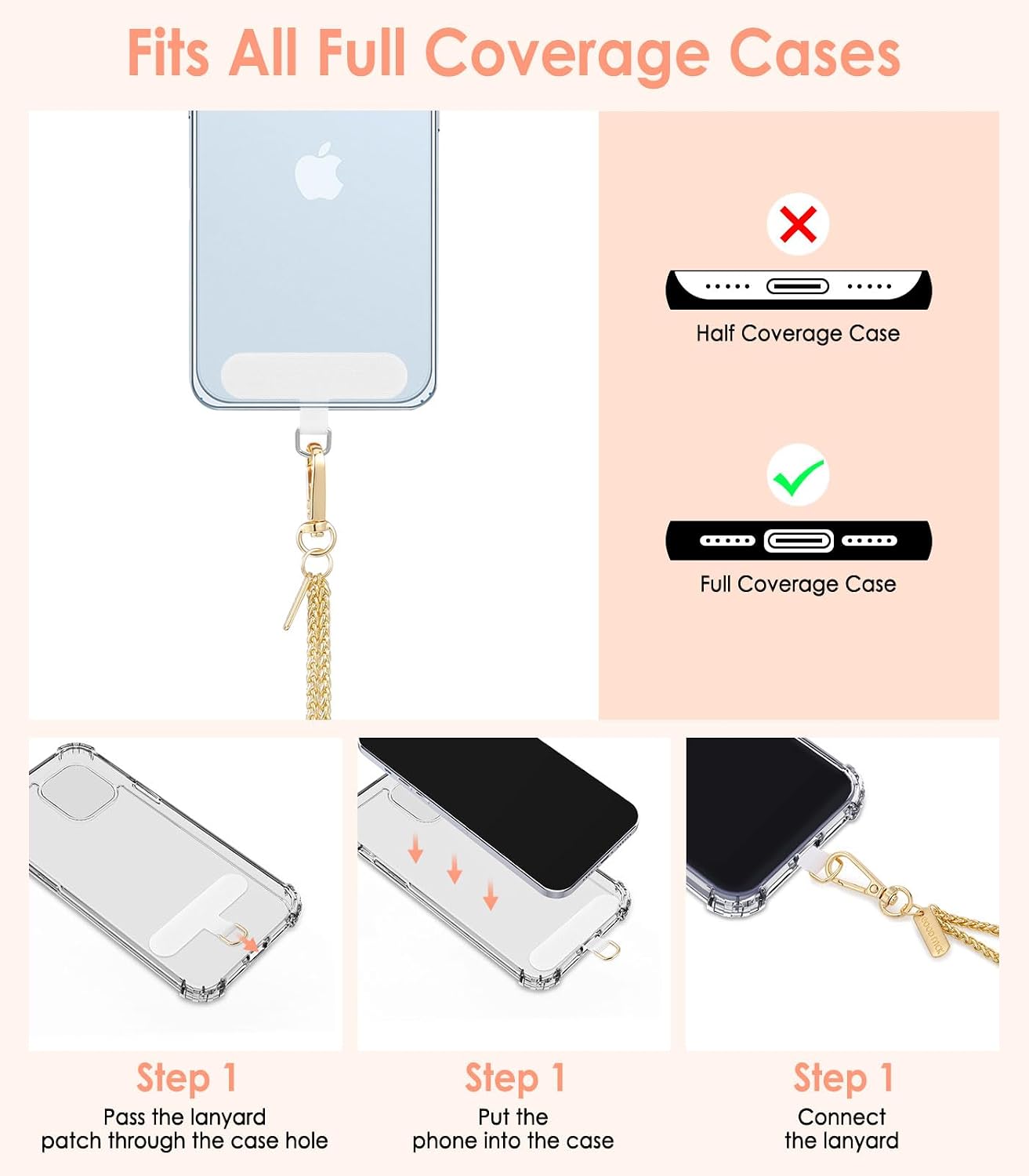 Thumbnail 4 de MoKo Phone Chain Crossbody 120cm strap