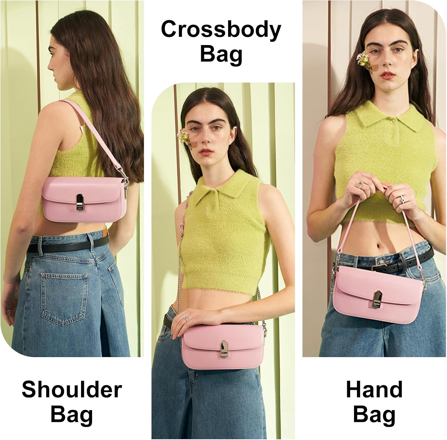 Detalle de LA FESTIN Genuine Leather Shoulder Purse