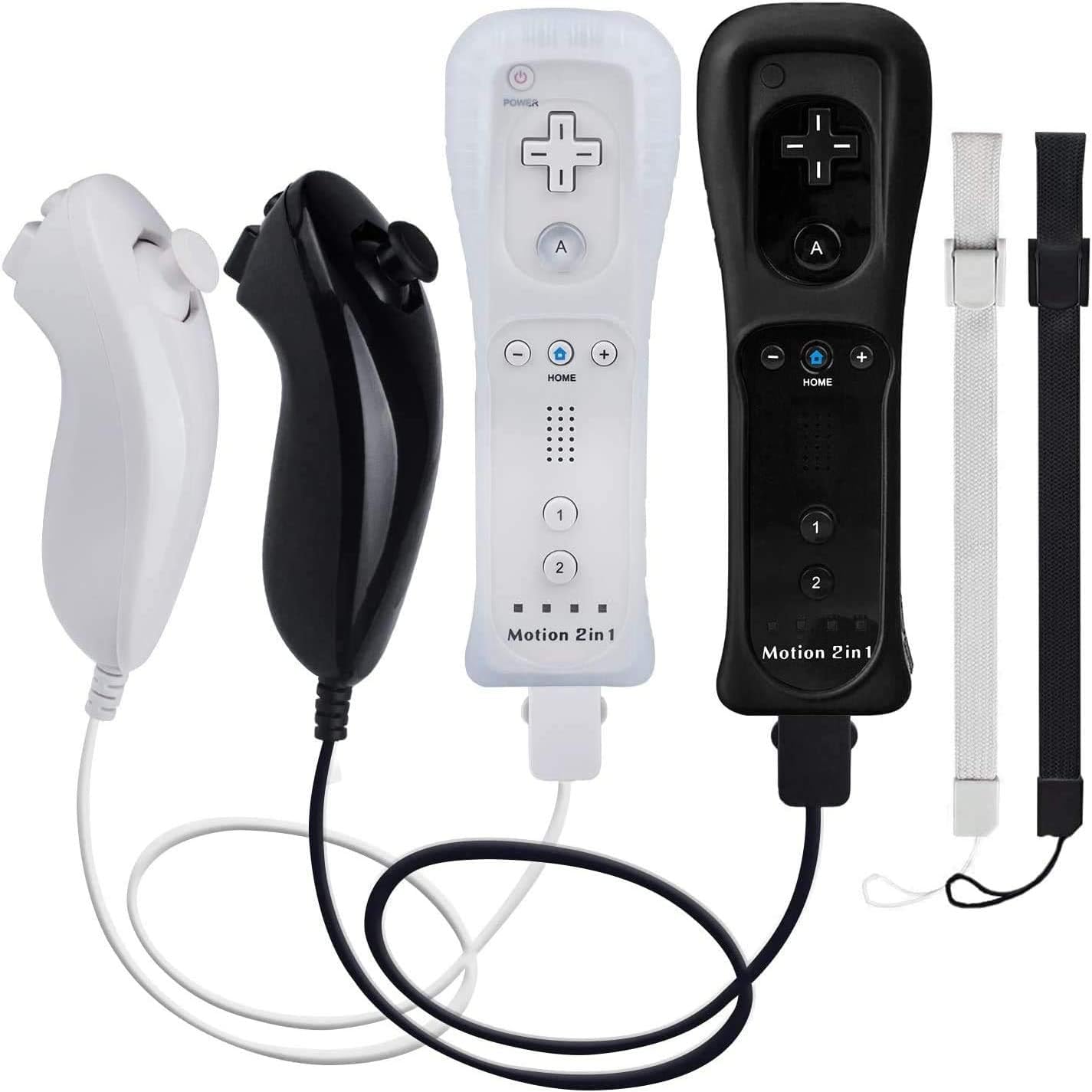 Detalle de TechKen TK105 Wii Remote Controllers, 2-Pack with MotionPlus and Nunchucks