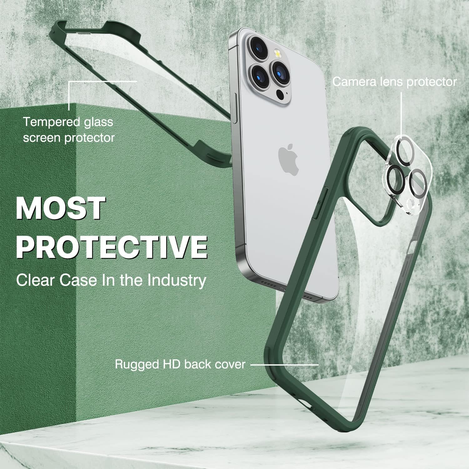 Detalle de CENHUFO iPhone 14 Pro case with glass