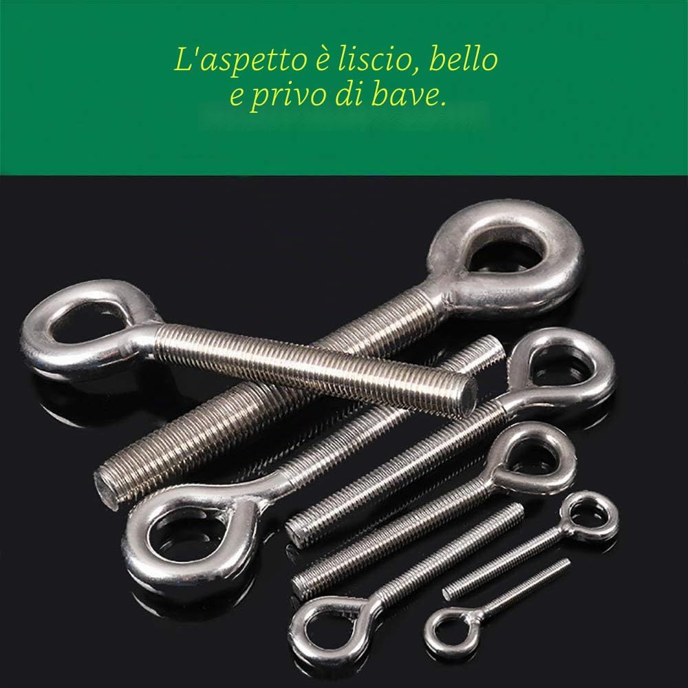 Thumbnail 4 de newlng M5 Bulloni Dell'anello 304 Acciaio Inox – Bulloni a Occhiello Saldata, 10 pezzi