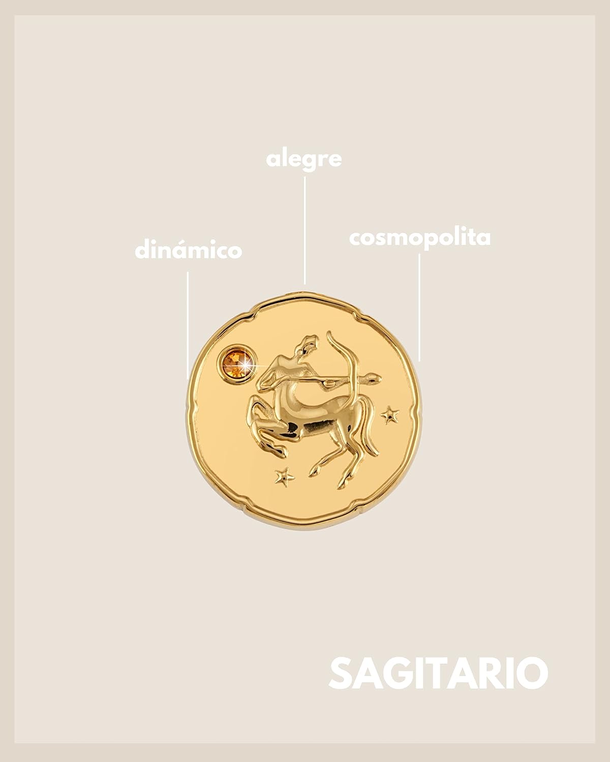 Thumbnail 1 de GD GOOD.designs Collar zodiaco con piedra 42–47 cm