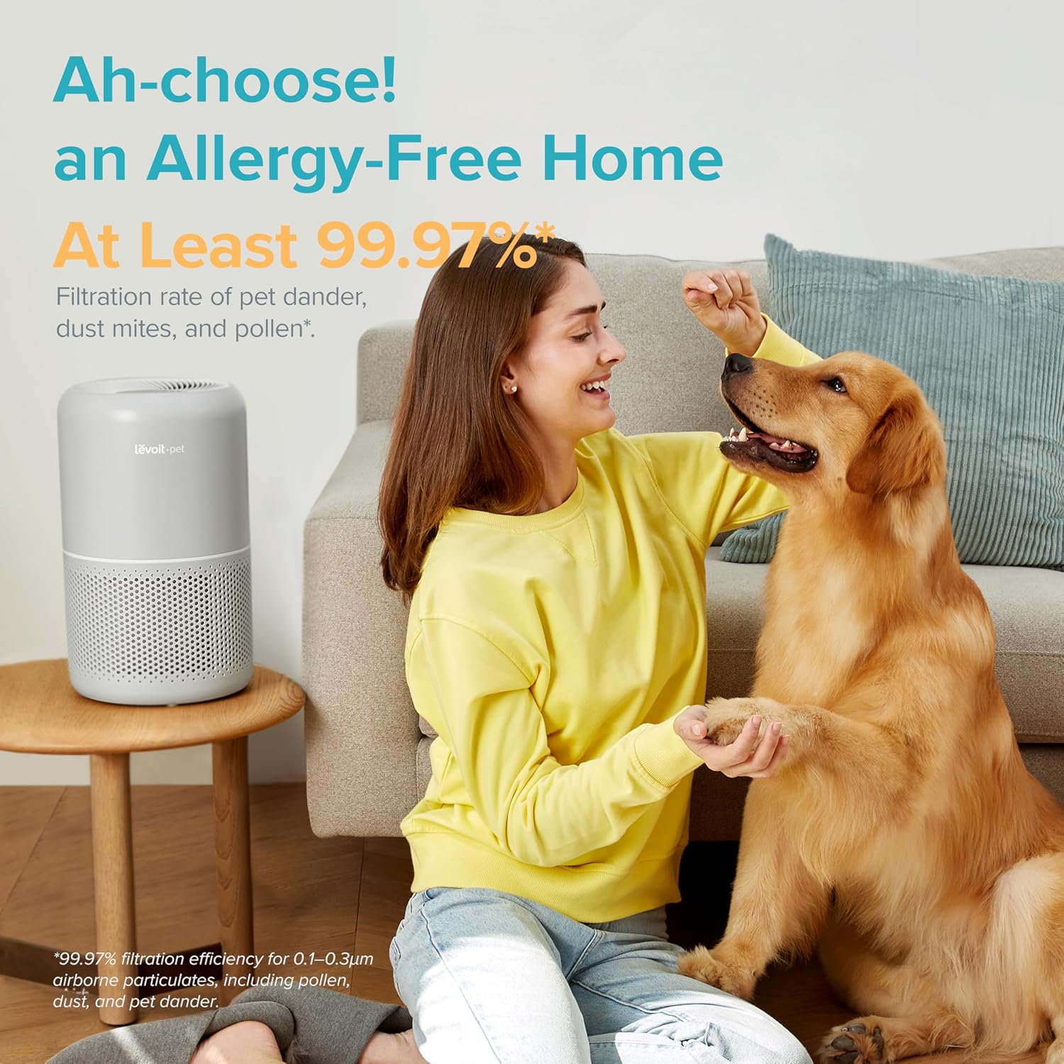Detalle 2 de Levoit Core P350-P Air Purifier for Pets with Activated Carbon Filter