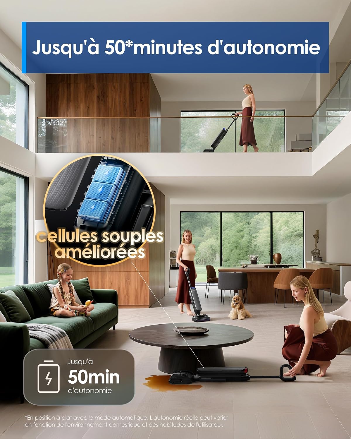 Detalle de Tineco Floor One S7 50 min aspirateur 🧹
