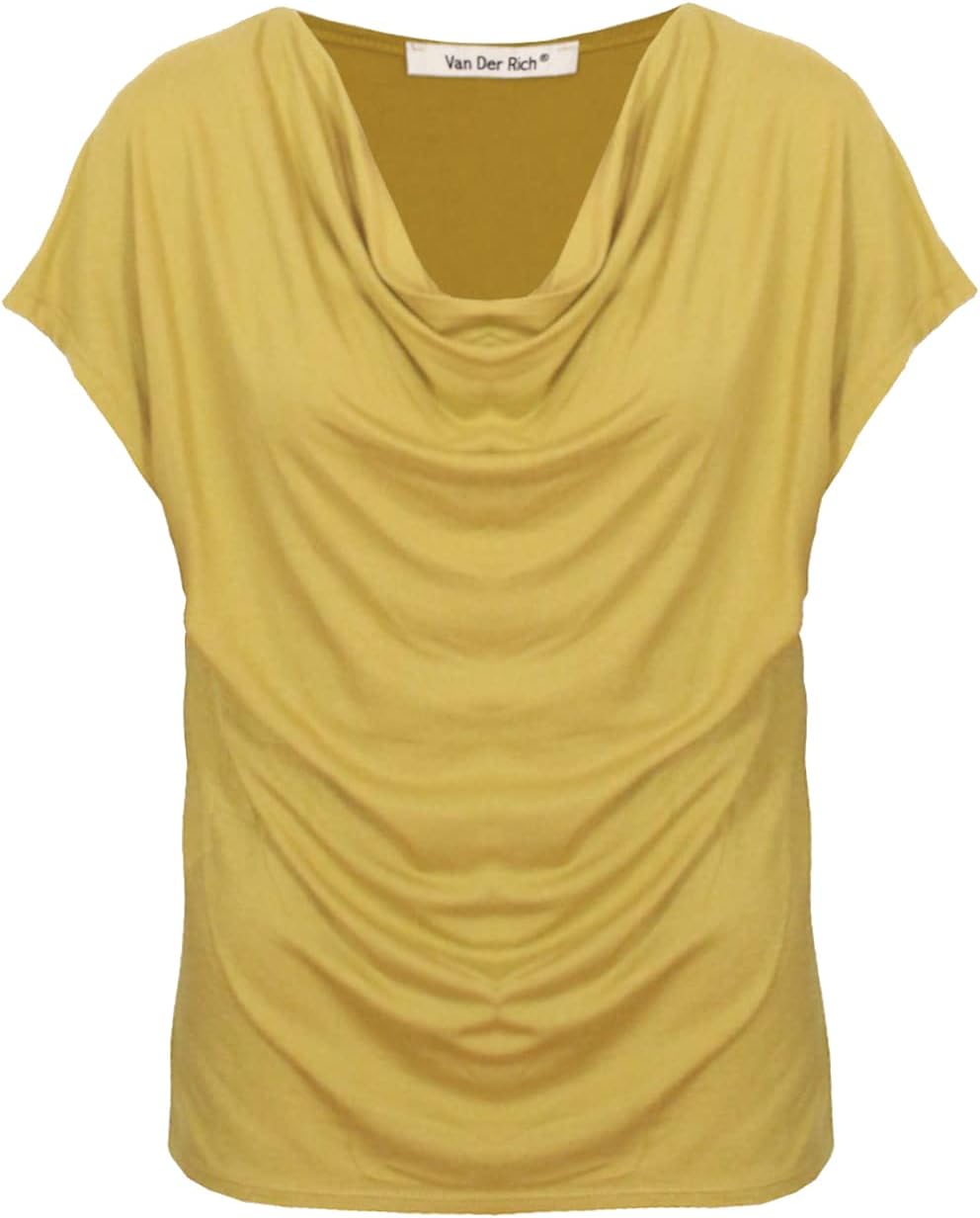 Detalle de Wasserfallkragen Shirtbluse für Damen