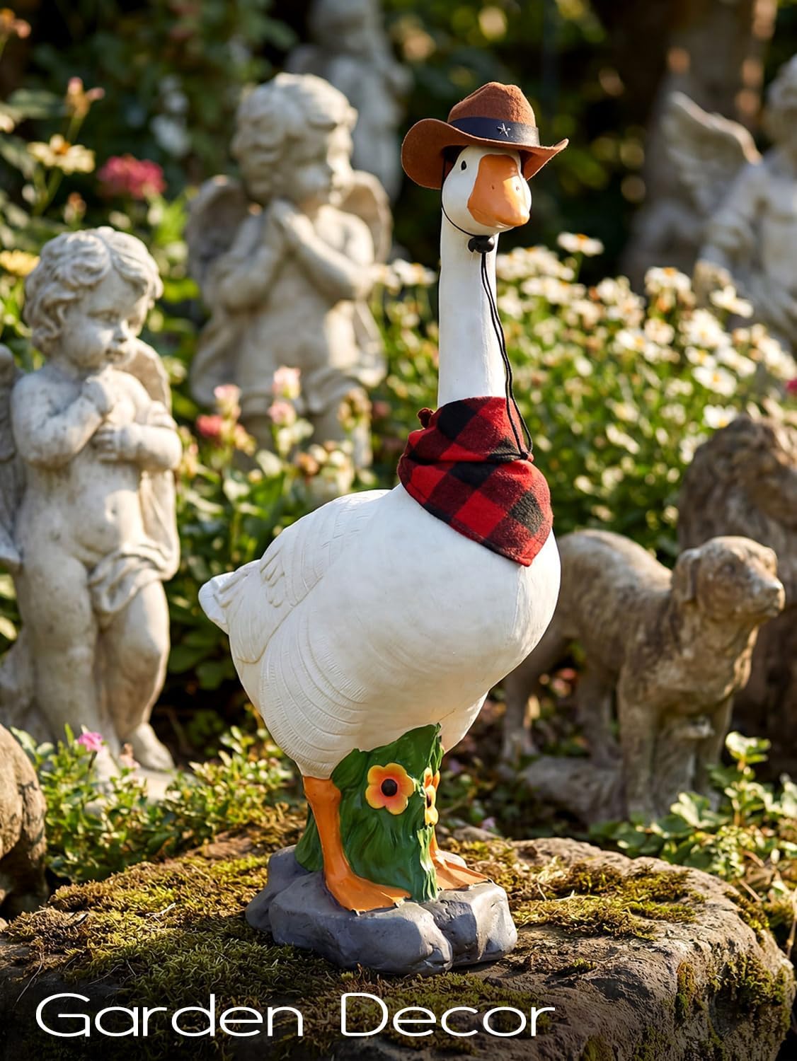 Thumbnail 3 de LarpGears LG-PGD- 01 23-Inch Porch Goose Statue with Adjustable Neck