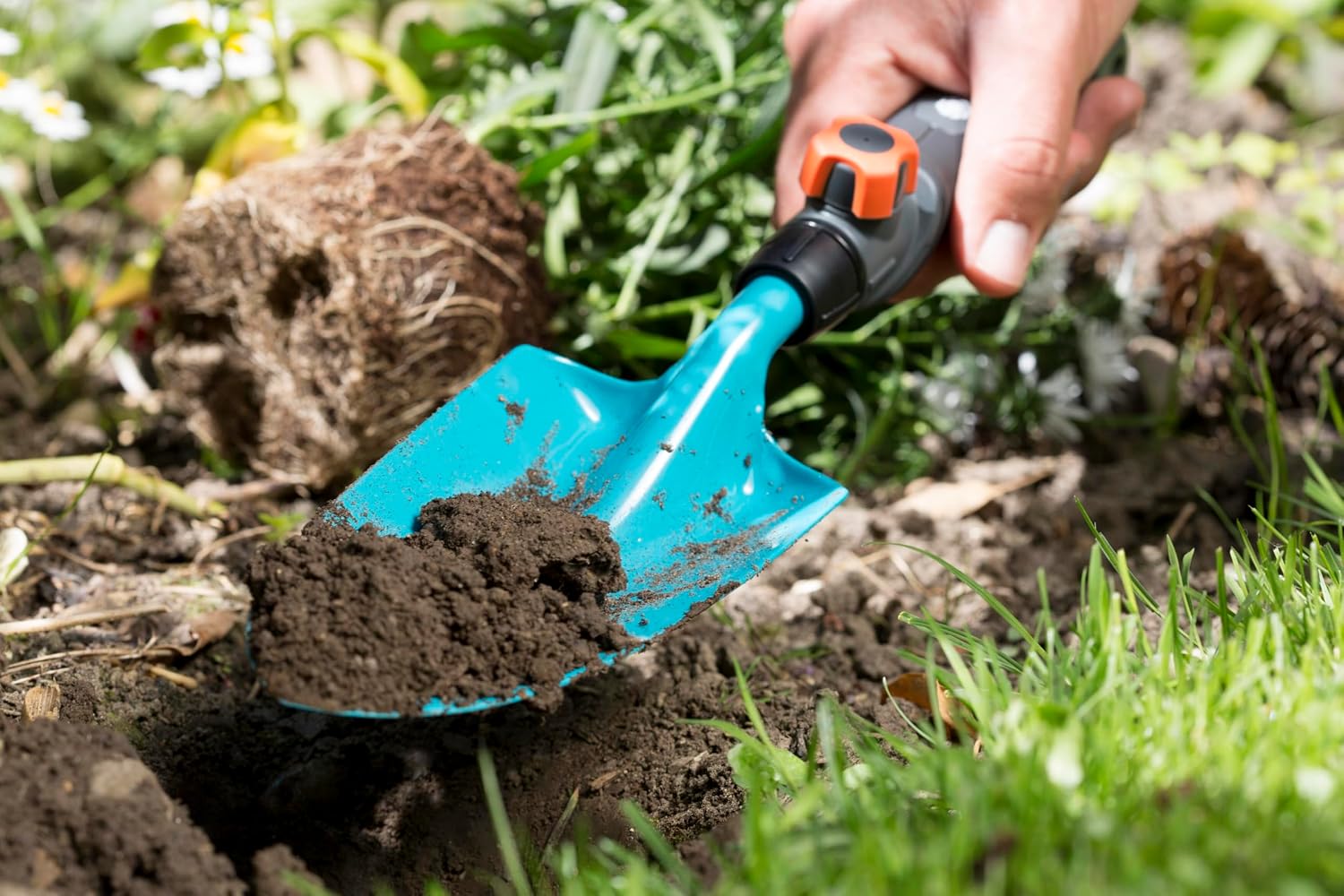 Detalle de Gardena combisystem-Blumenkelle 8,5 cm – Gartenschaufel für An- und Umpflanzarbeiten