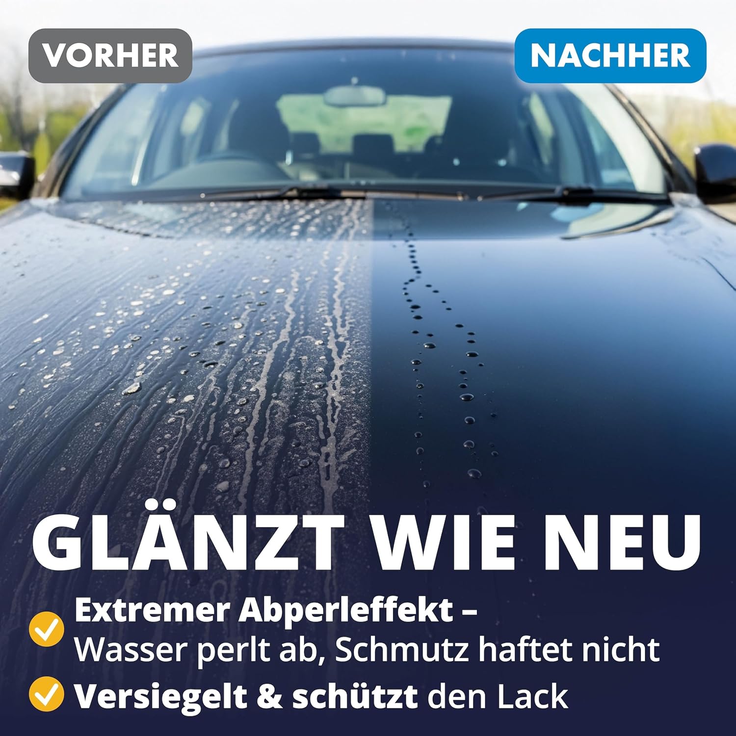 Detalle de LICARGO Detailer Auto (500 ml) – Quick Detailer mit Tiefenglanz und Abperleffekt für die Lackpflege außen
