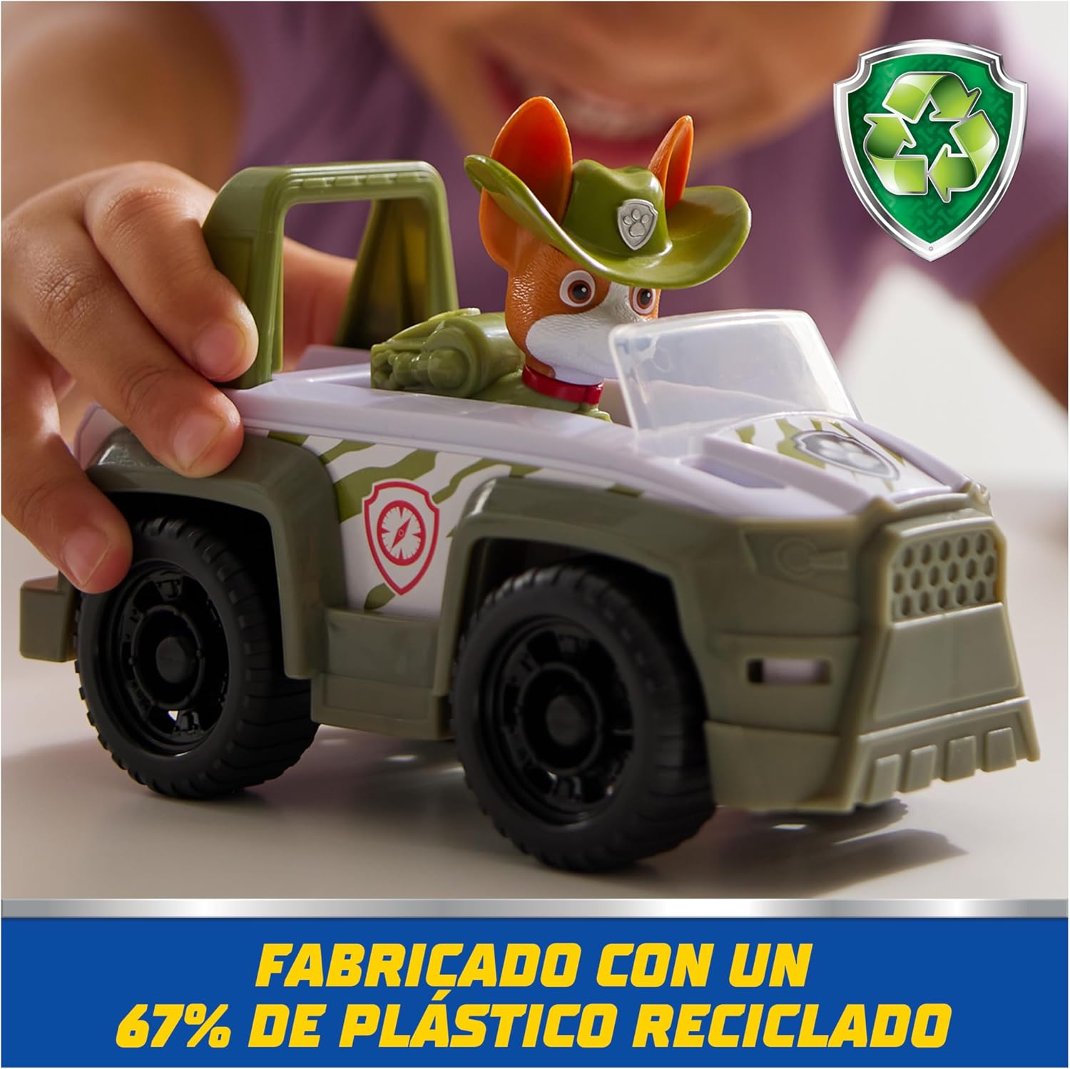 Thumbnail 4 de Paw Patrol Jungle Cruiser con figura Tracker