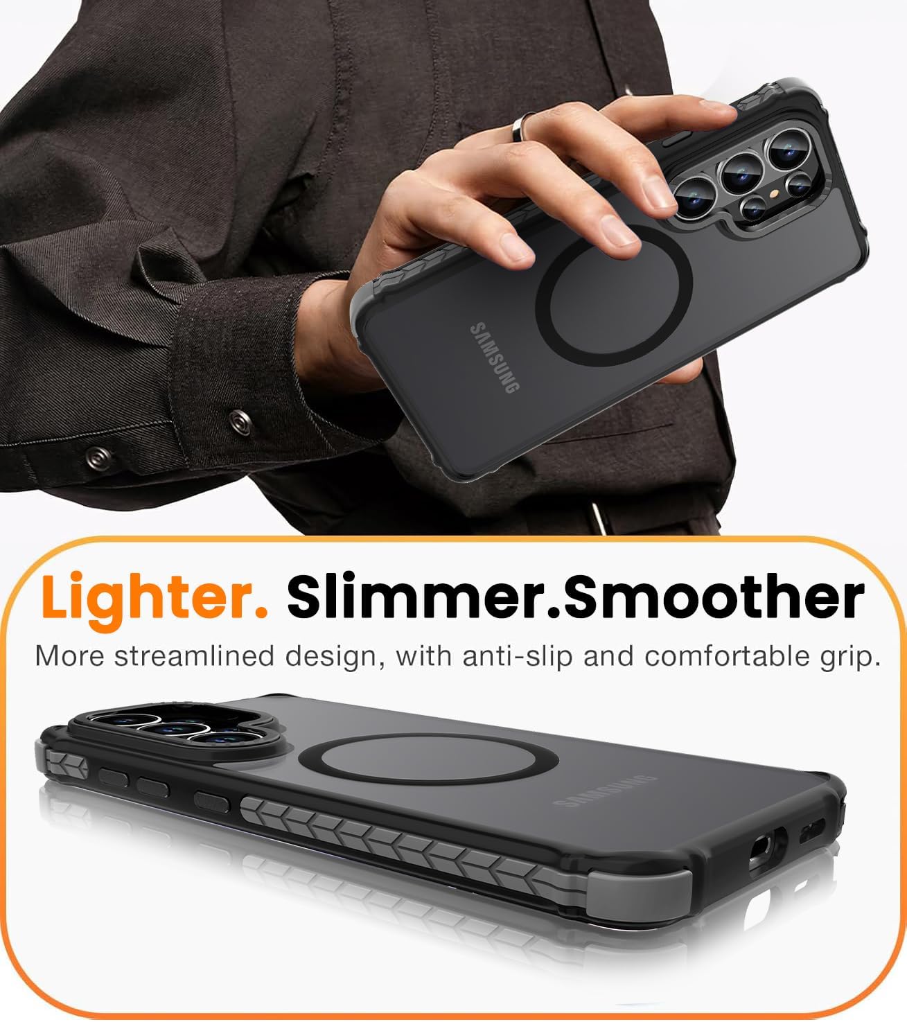 Thumbnail 6 de DEERLAMN Strong Magnetic Case for Galaxy S26 Ultra