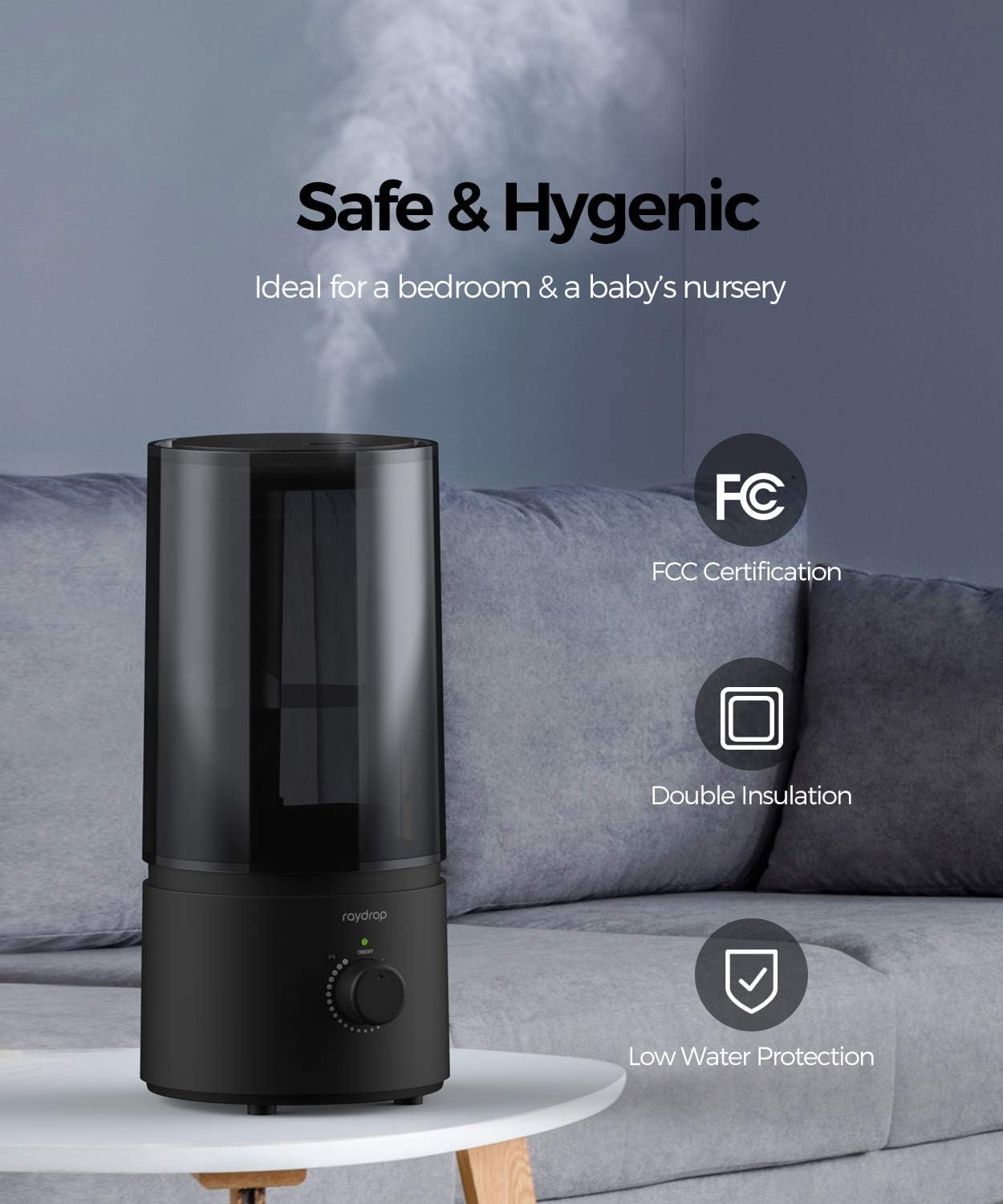 Thumbnail 5 de raydrop 1.70L Cool Mist Humidifier