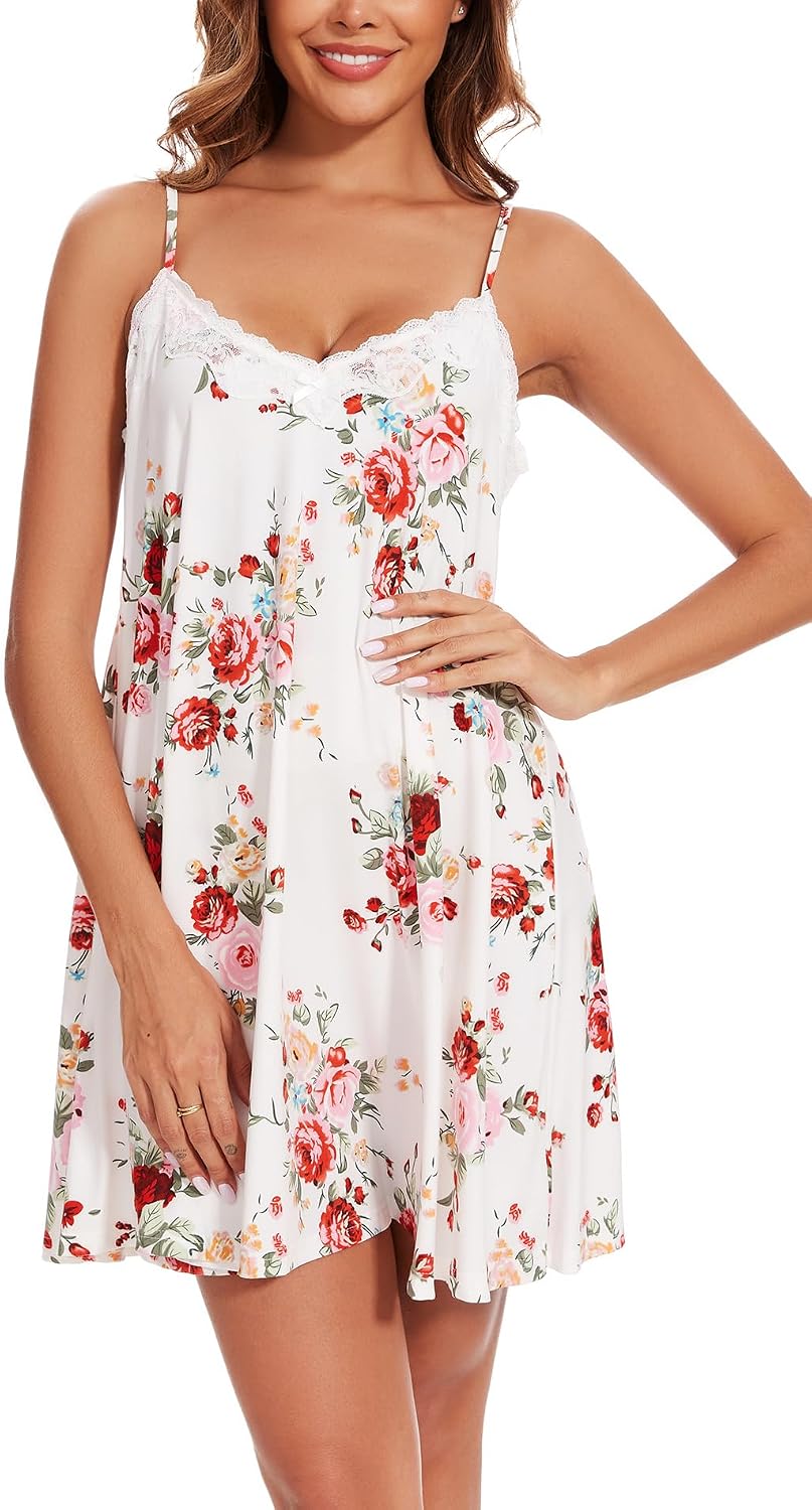 Detalle 1 de Kabento Women's Nightgown with V-Neck