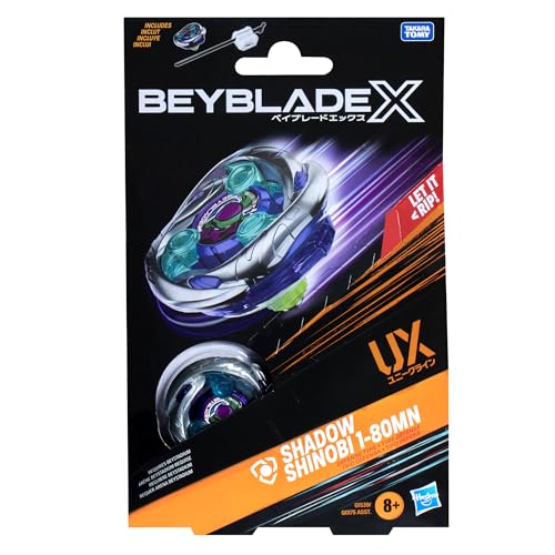 Detalle 2 de Beyblade X Shadow Shinobi 1-80MN UX kit inicial con lanzador