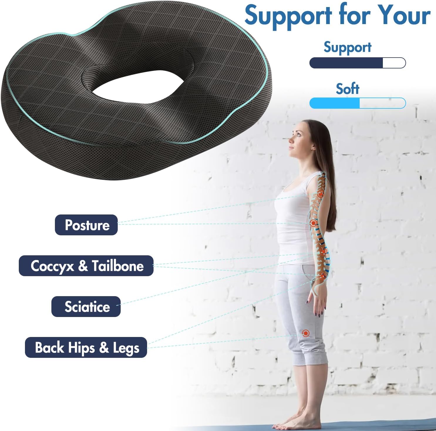 Thumbnail 3 de SKYNY Gel Donut Cushion
