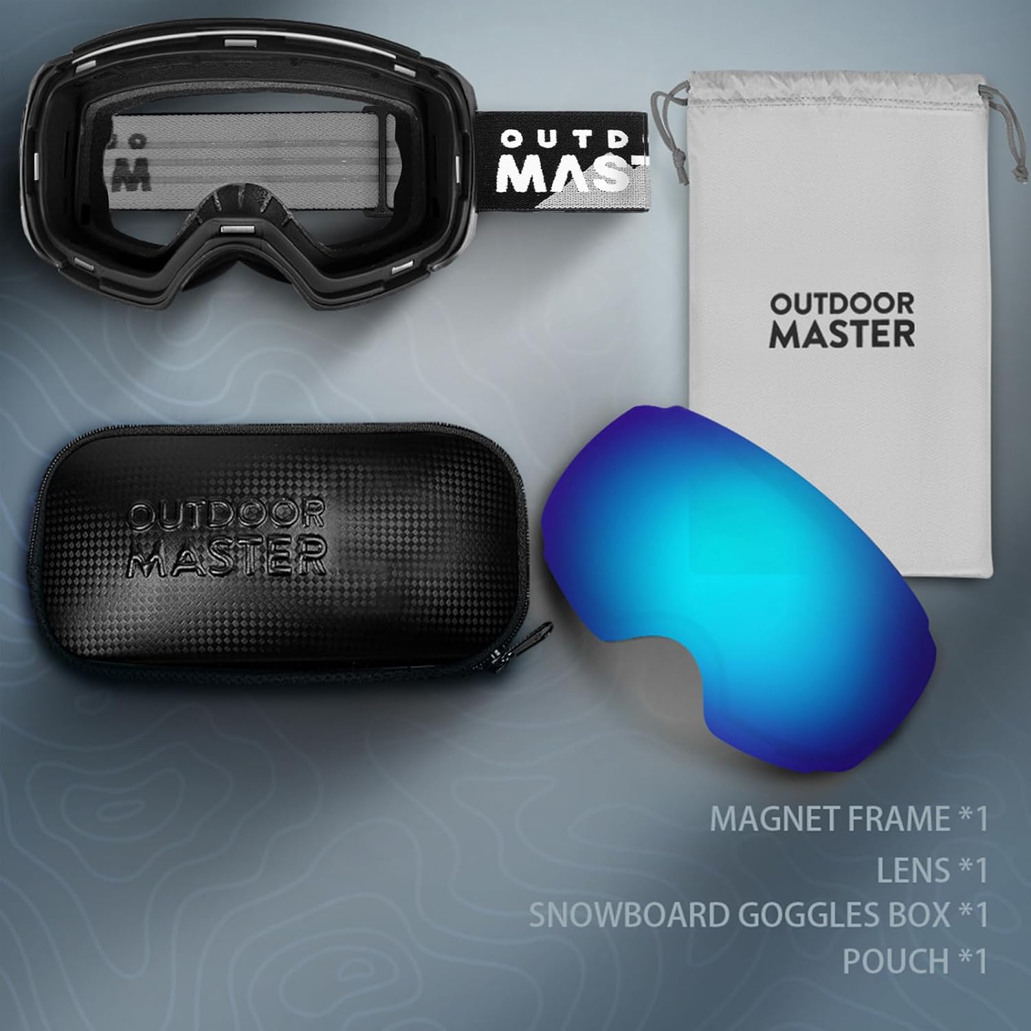 Detalle de OutdoorMaster Ski Goggles PRO Frameless 100% UV400