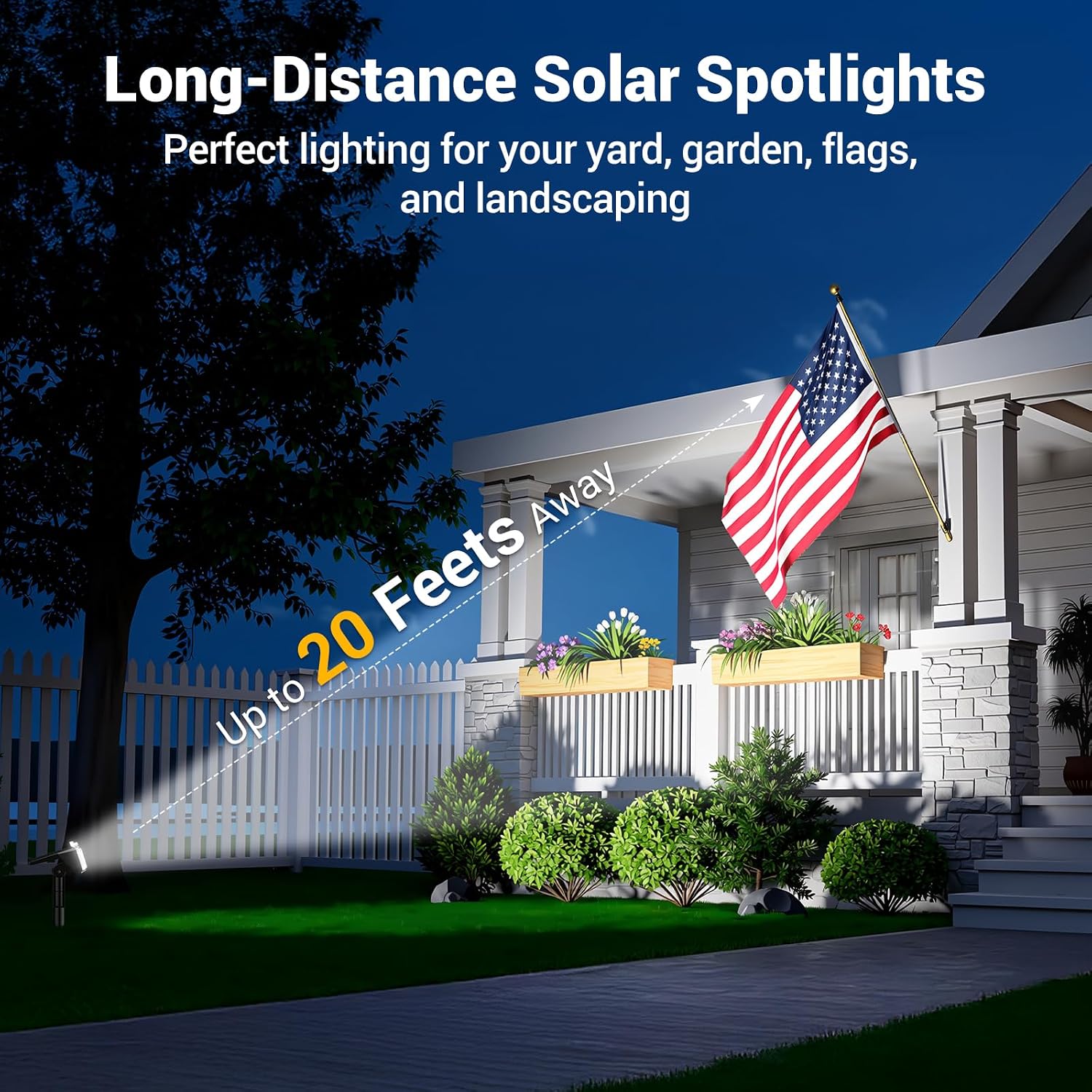 Detalle 2 de Solar Outdoor Spotlights 4-Pack