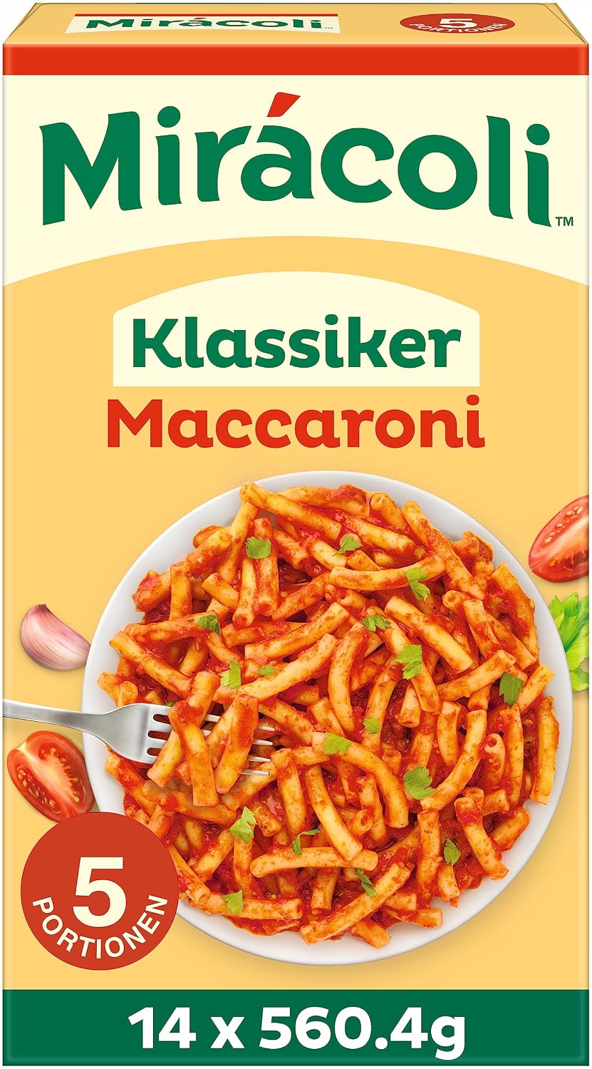 Detalle de MIRACOLI™ 5 Portionen Maccaroni Klassiker – schnelle Maccaroni nach italienischer Art, ohne künstliche Zusätze
