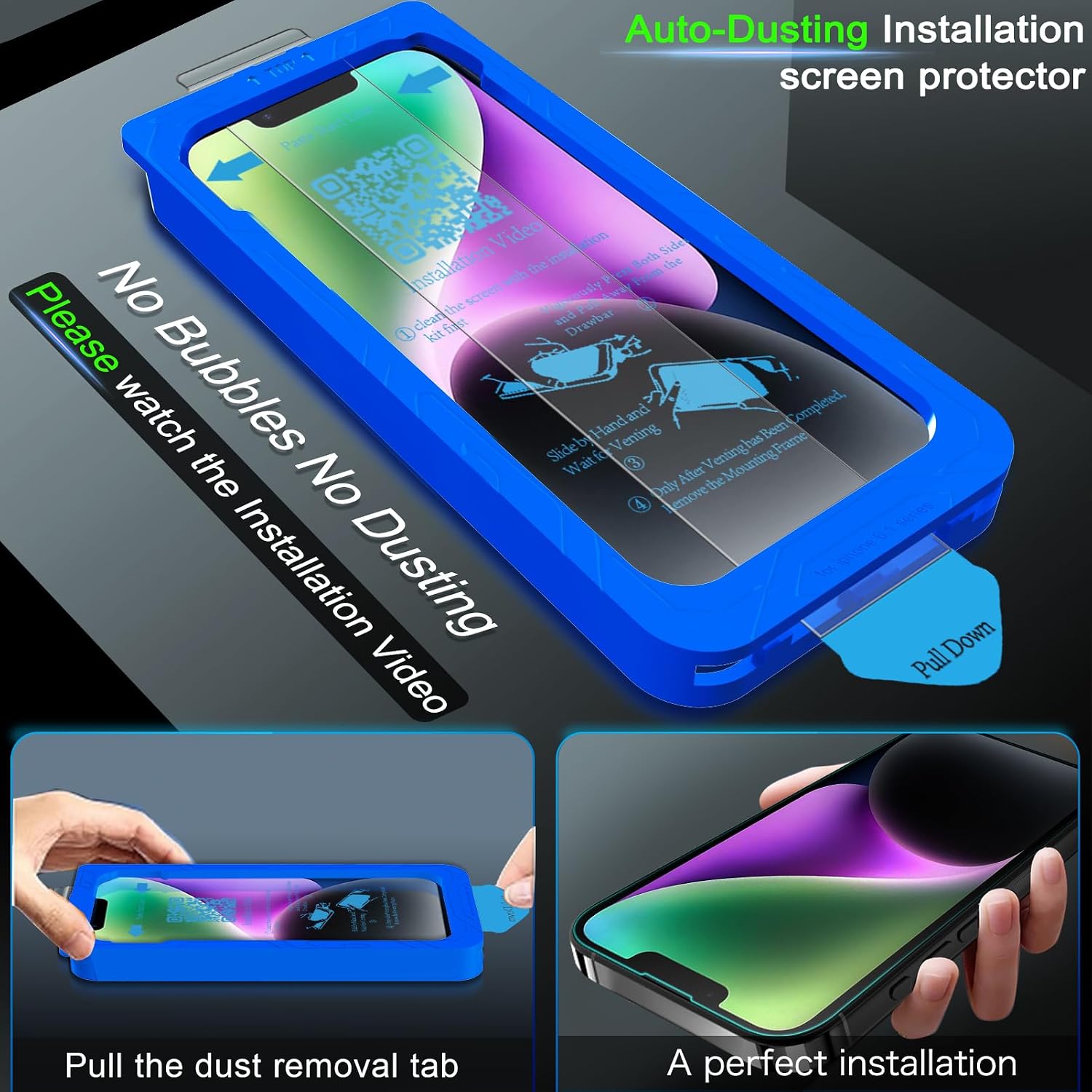 Detalle 2 de IMBZBK Verre Trempé iPhone 14 3+3 pièces