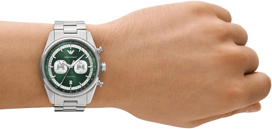 Thumbnail 1 de Emporio Armani Herrenuhr Quarz-Chronograph 42 mm Edelstahlgehäuse