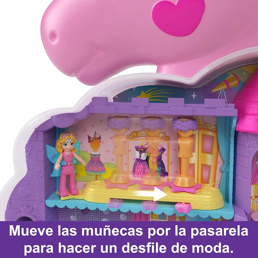 Thumbnail 5 de Polly Pocket Salón de Belleza Unicornio 🌈 con Muñequitas y Accesorios