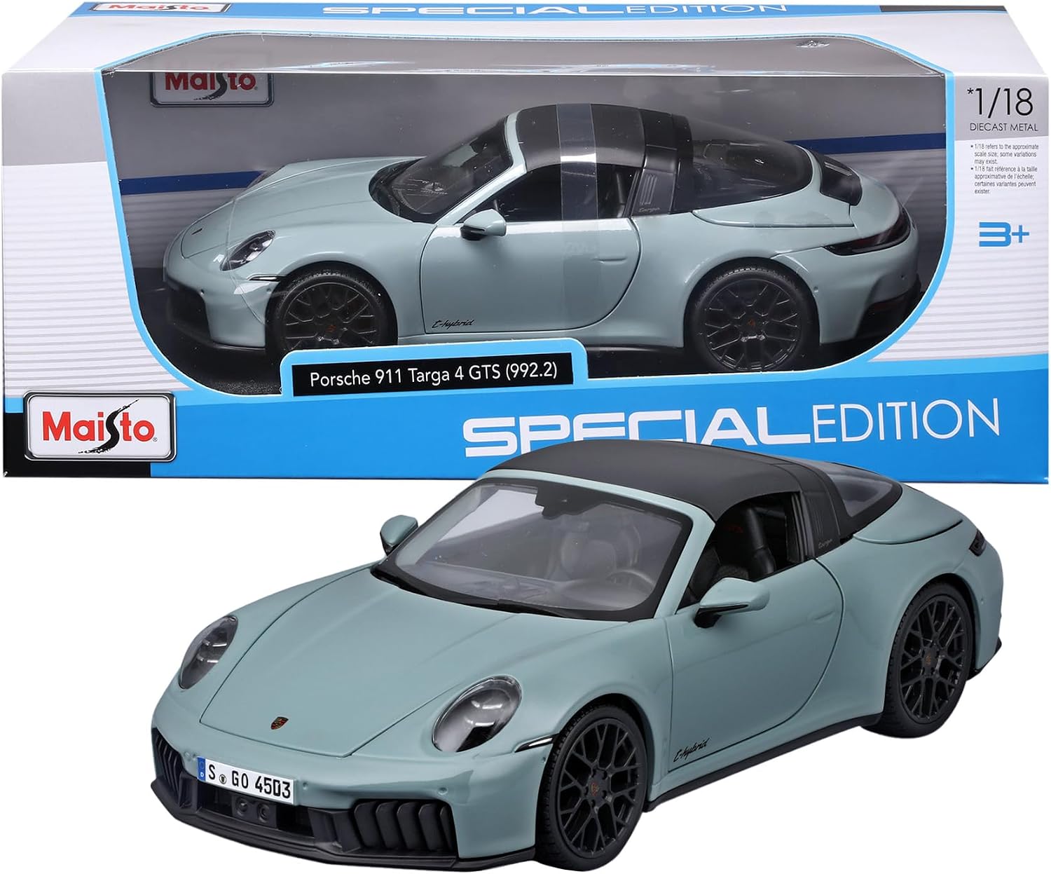 Detalle de Maisto Porsche 911 Targa 4 1:18
