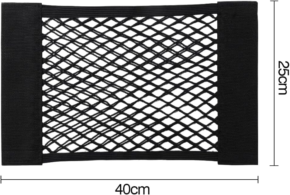 Thumbnail 1 de Rete portaoggetti auto per bagagliaio 40 x 25 cm, organizer con adesivi in velcro (4 pezzi)