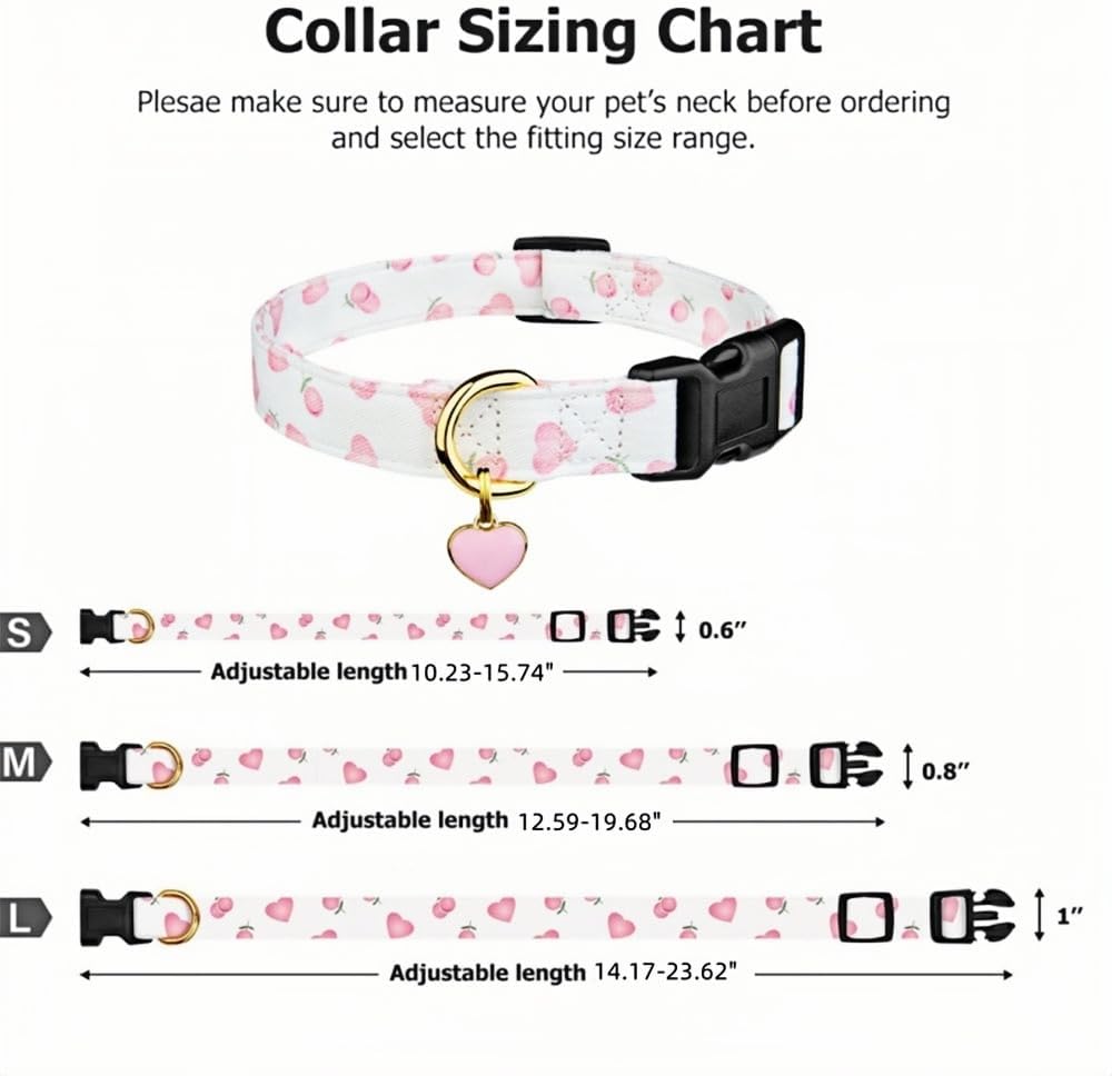 Detalle de MAJIAYU Cotton Dog Collar, Size L