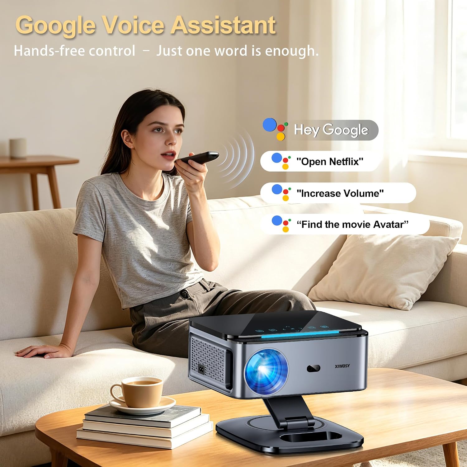 Thumbnail 4 de XIWBSY Smart Projector 1080p