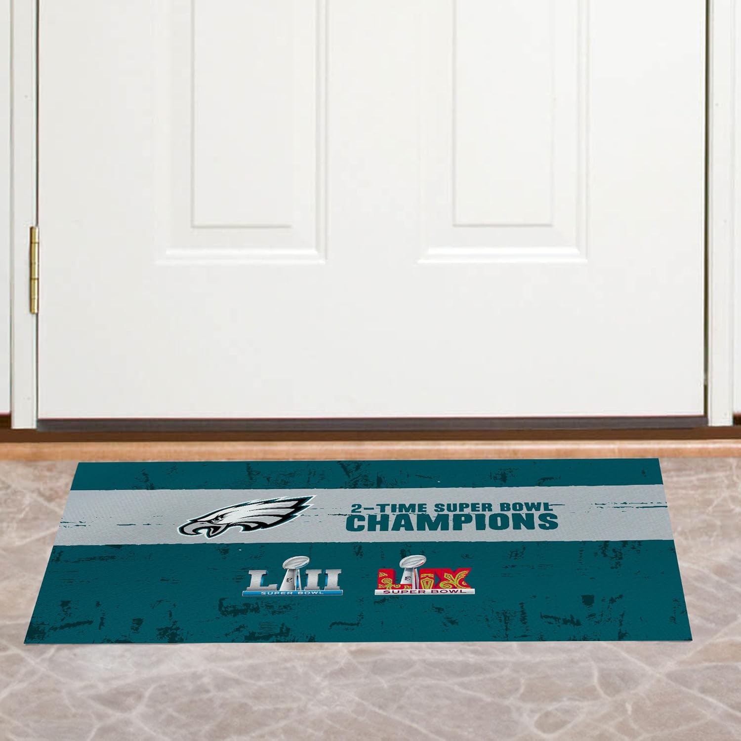 Thumbnail 3 de Northwest NFL Philadelphia Eagles 2025 Super Bowl LIX Multi Champ Washable Rug (20x32 in)