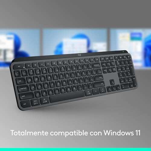 Detalle 2 de Logitech MX Keys S: Teclado inalámbrico de perfil bajo para escritura fluida y multitarea