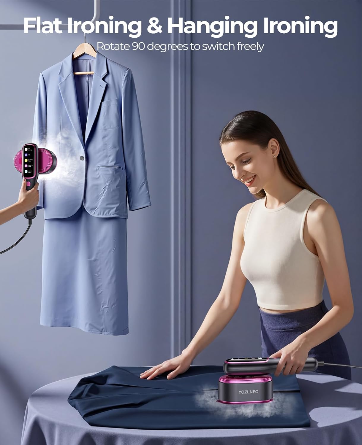 Thumbnail 5 de YOZLNFO Travel Steamer 2-in-1