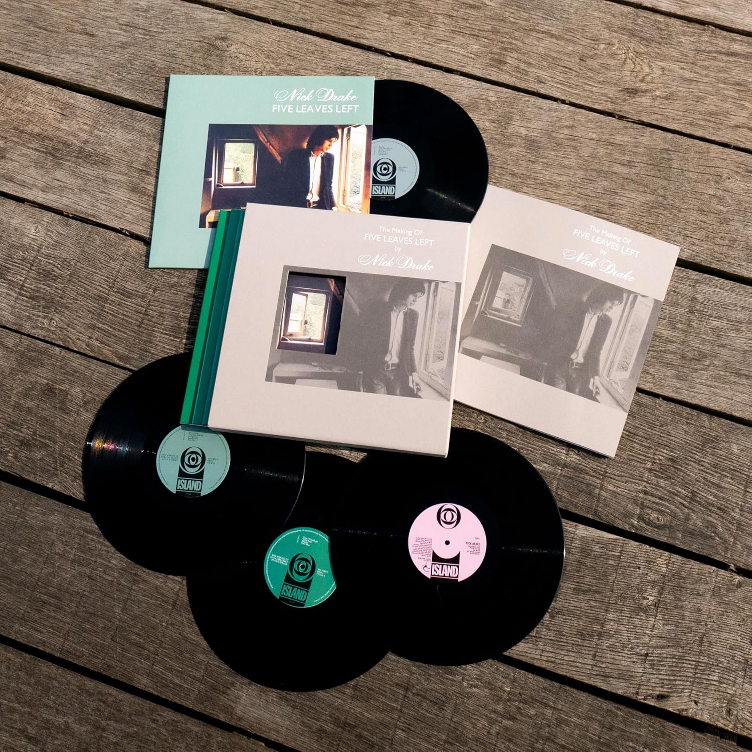 Detalle de Nick Drake The Making Of Five Leaves Left 4枚組LP デモ・アウトテイク・未発表曲収録