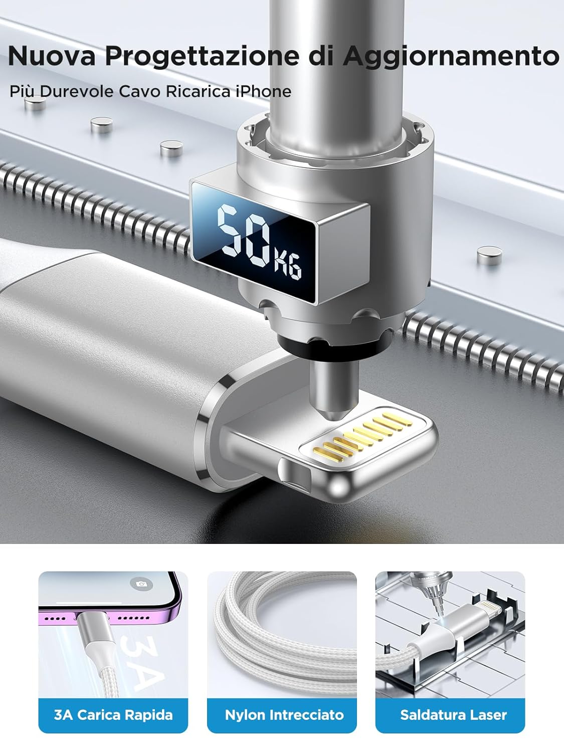 Thumbnail 4 de Aioneus Cavo iPhone 1.8M Lightning