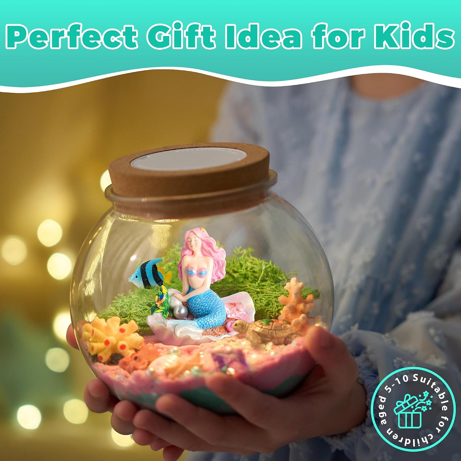 Thumbnail 4 de JOYEEMAX Mermaid Light-Up Terrarium Kit for Kids