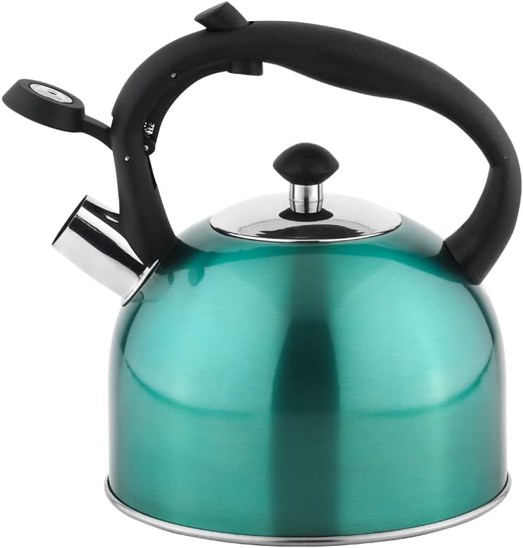 Detalle 2 de Amazon Basics Stainless Steel Kettle, 2.3 litres, Teal