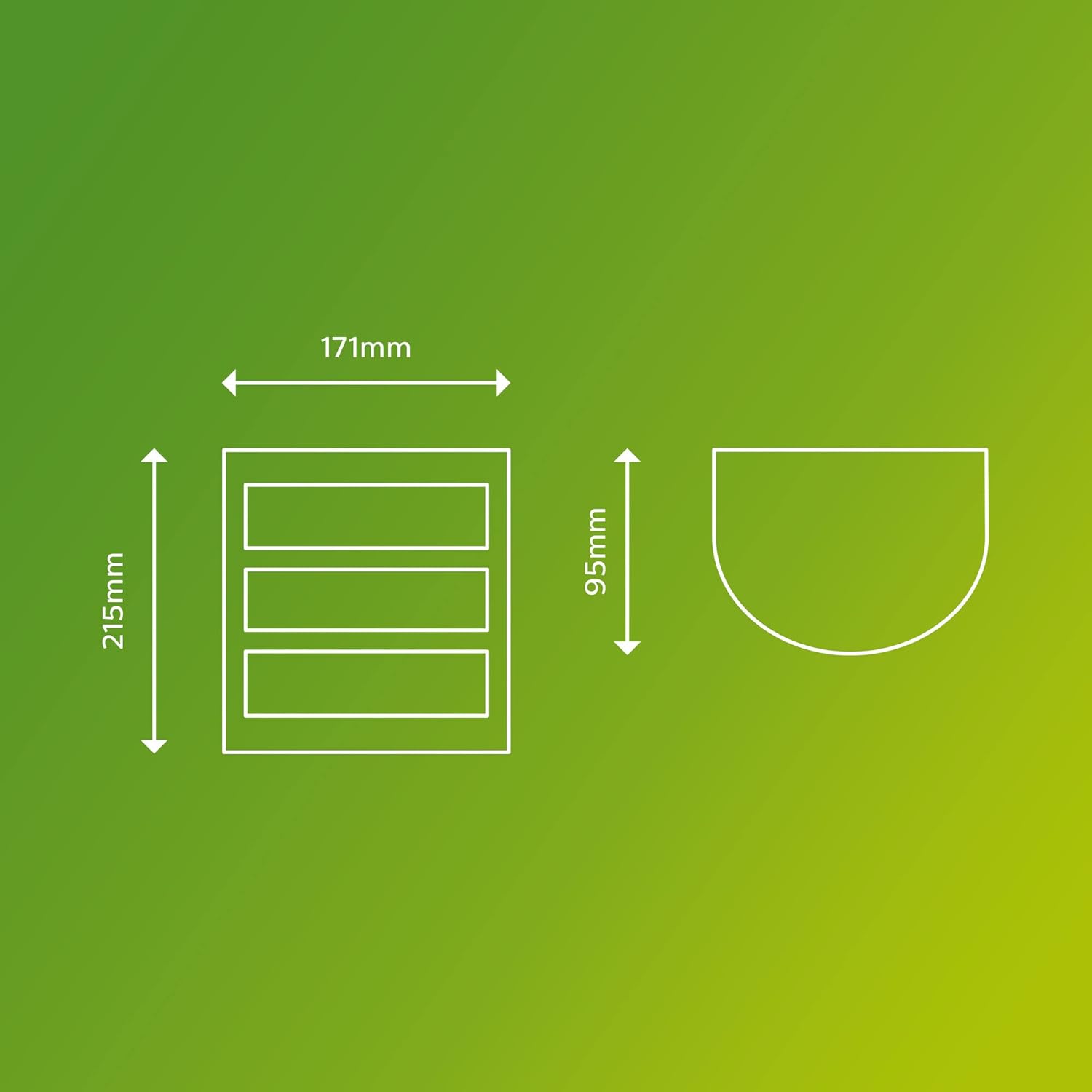 Thumbnail 1 de Philips LED Python lampada a parete con sensore di movimento IP44, luce bianca calda antracite