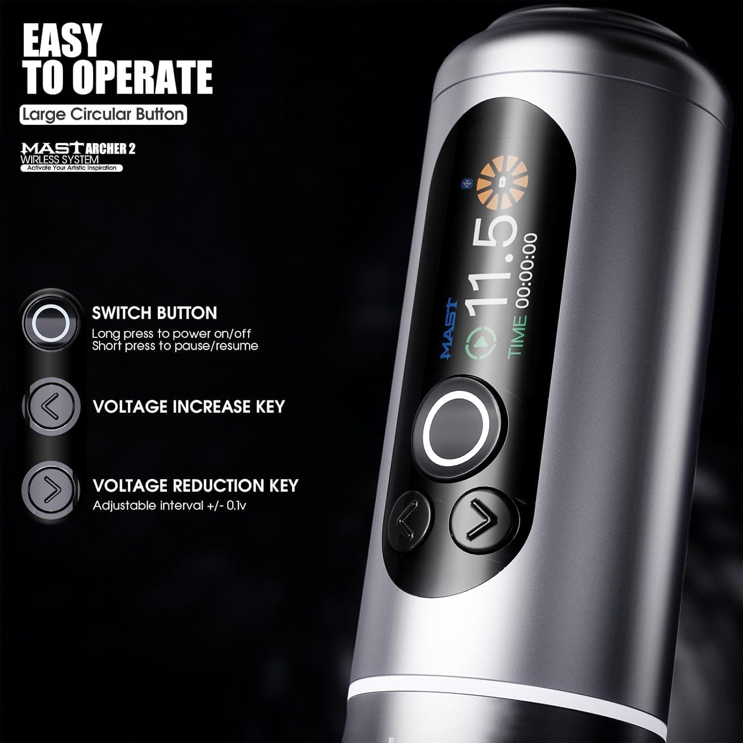 Thumbnail 6 de MAST TATTOO Mast Archer2 Wireless 2000mAh