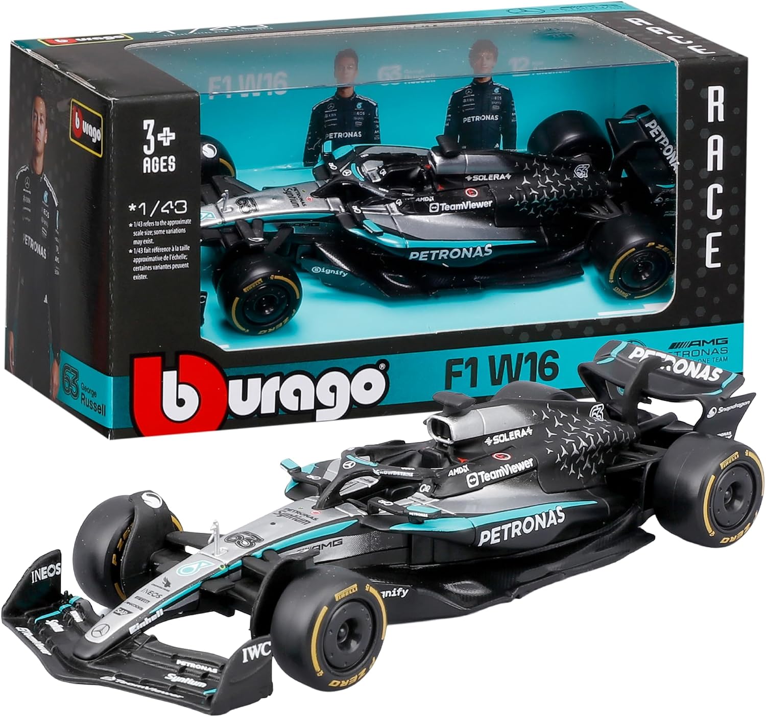 Thumbnail 5 de Bburago F1 Ferrari SF-25 2025 Lewis Hamilton 1:18 Diecast Model