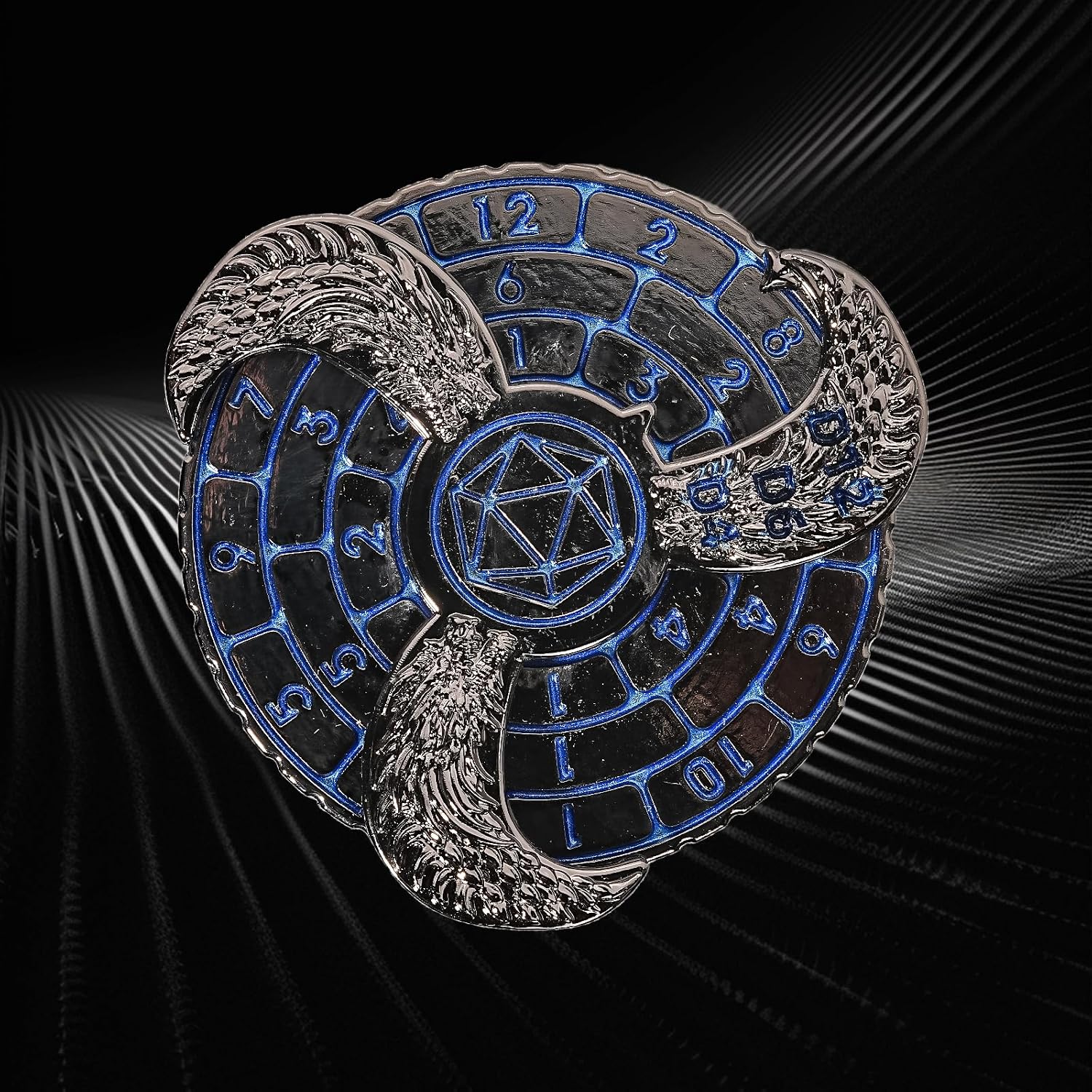 Thumbnail 6 de 7-in-1 DND Dice Spinner Roulette 7-sided metal dice 🎲