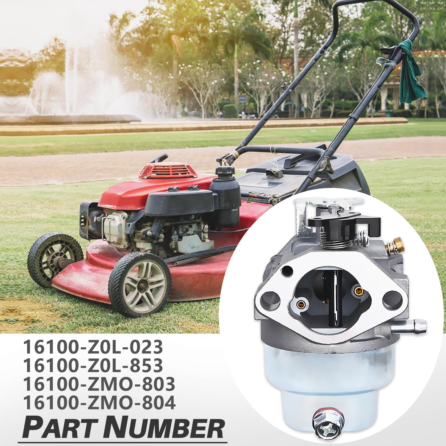 Detalle 2 de Vergaser-Set für Honda GCV160-OHC, GCV160 GC160 und GCV135 – JRISBO 9-in-1 ErsatzteilKit