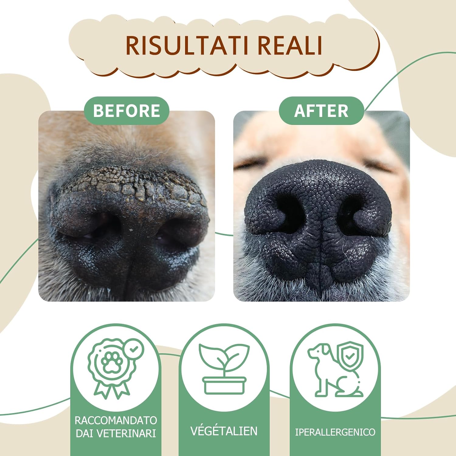 Detalle de Balsamo per il naso biologico per animali domestici di GJYC PET – lenitivo naturale per nasi secchi e screpolati