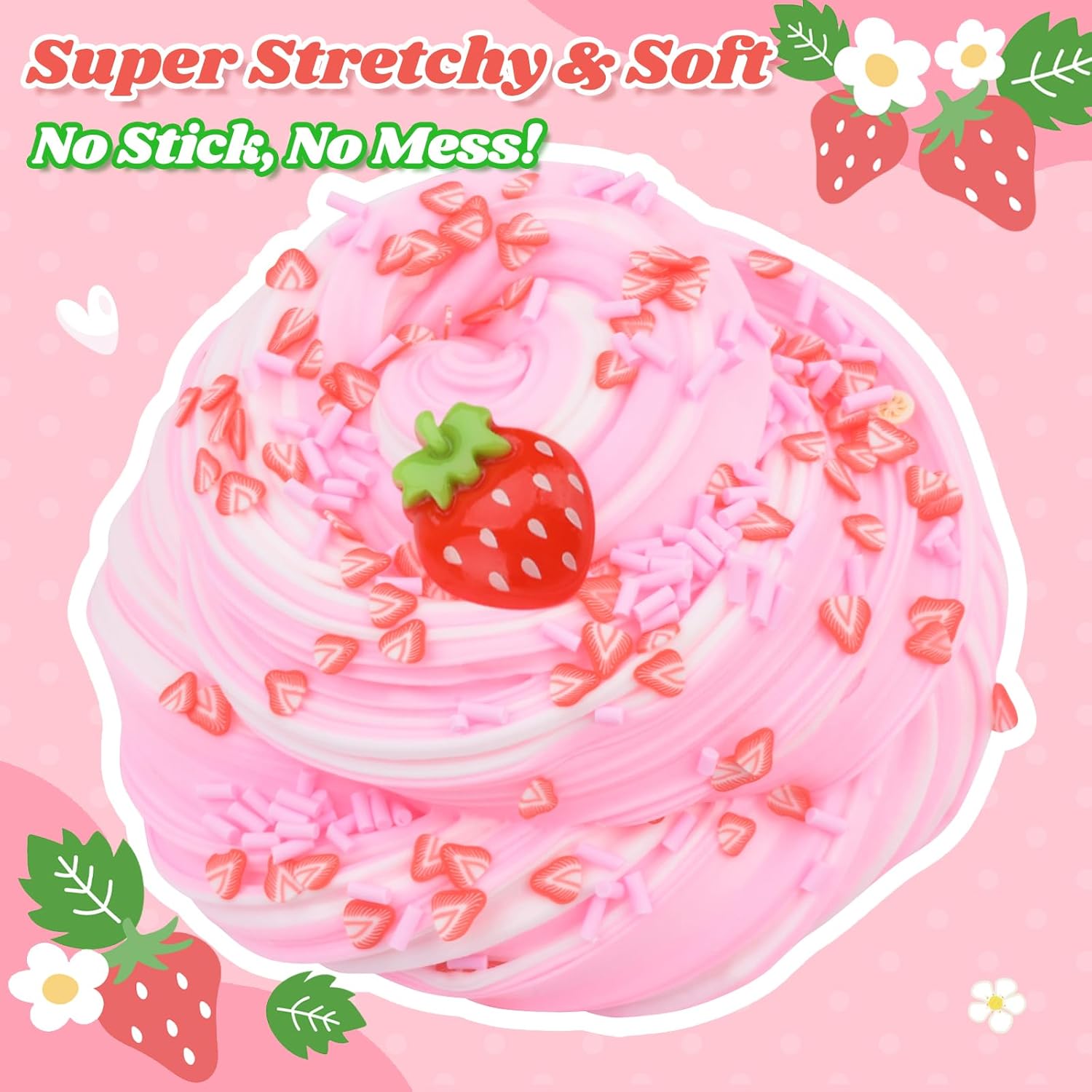 Detalle 2 de Strawberry Butter Slime 7 oz sensory toy