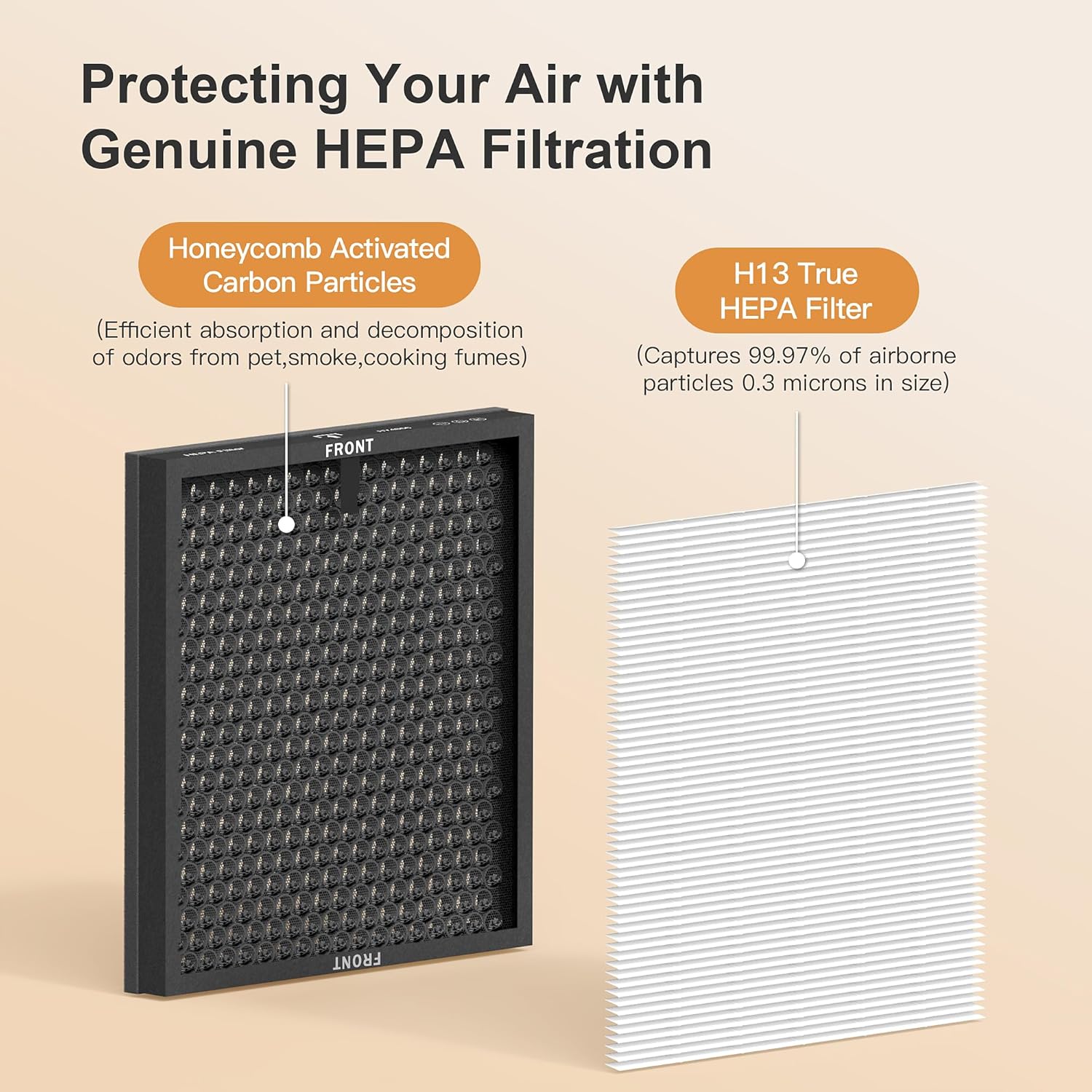 Detalle de Morento HY4866 HEPA replacement filter 2 pack