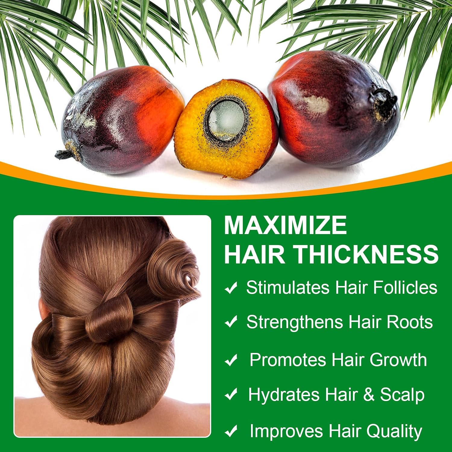 Detalle de VXHDAG Batana Oil for Hair, 4.04 fl oz, 100% Pure from Honduras