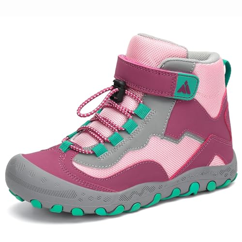 Detalle de Mishansha Mädchen Wanderschuhe rutschfest violett Gr.30