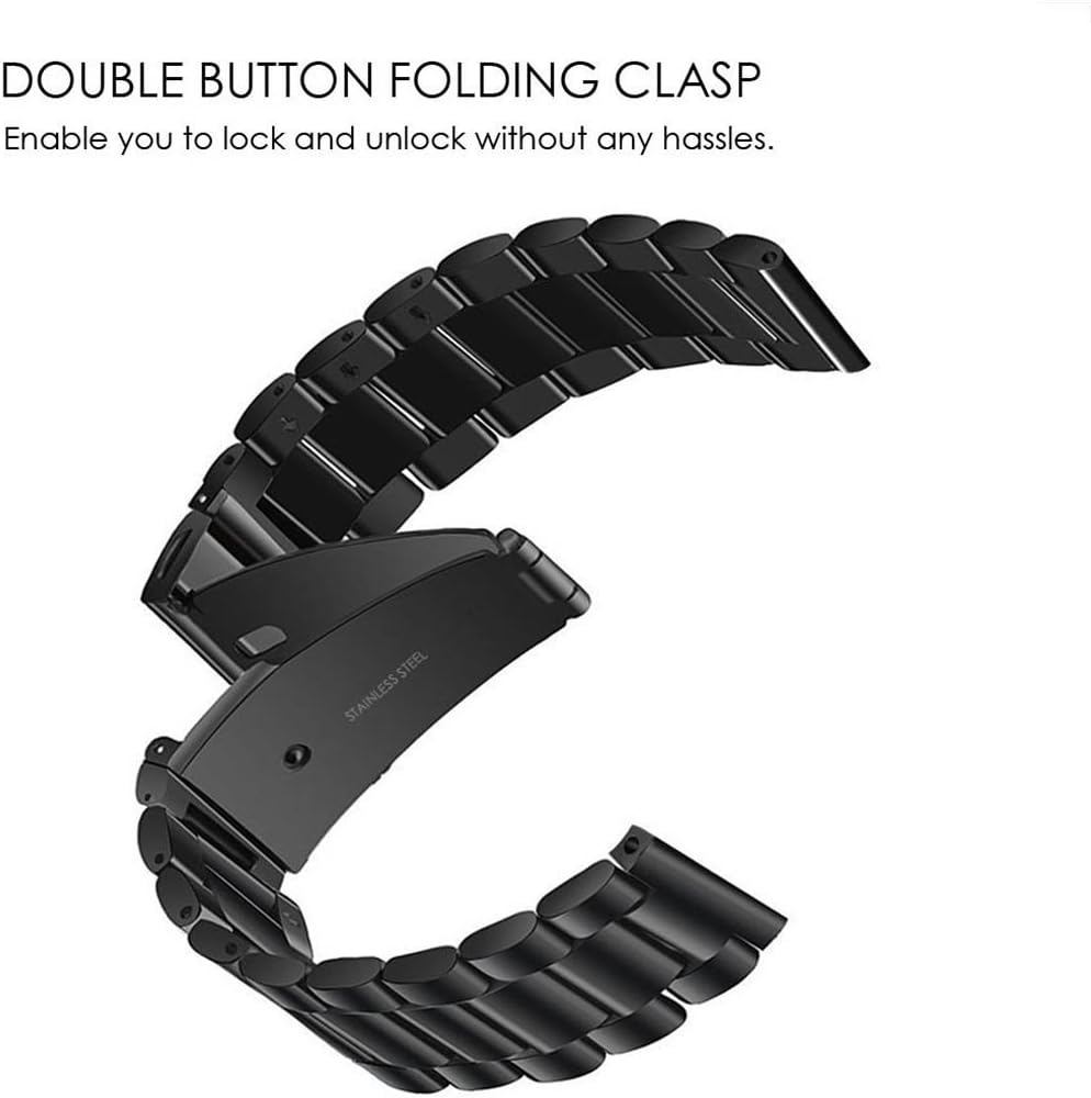 Detalle de OTOPO 20mm stainless steel quick-release strap for Samsung Galaxy Watch 4/5/6 & Classic (40–47mm)