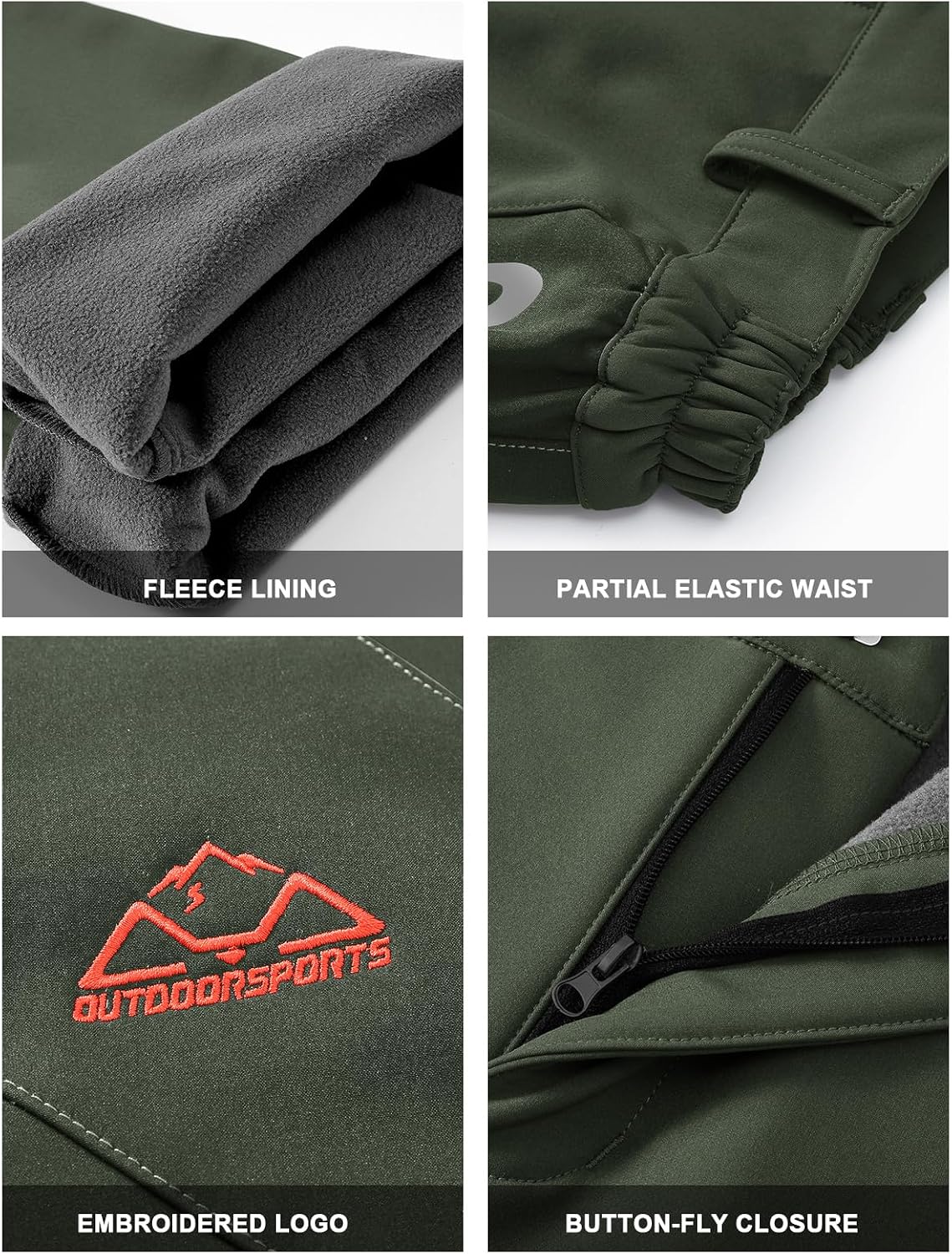 Thumbnail 4 de Rdruko Women's Snow Pants Waterproof Insulated Fleece 10K